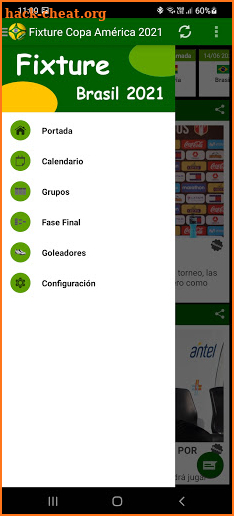 Fixture Copa America 2021 screenshot