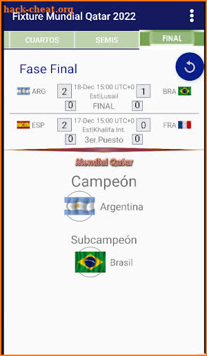 Fixture Mundial screenshot