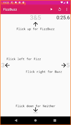 FizzBuzz Swipe screenshot