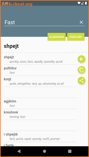 Fjalor Shqip-Anglisht screenshot