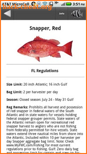 FL SW Fishing Regulations screenshot