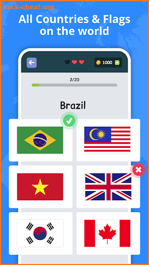 Flags of countries: Quiz Game screenshot