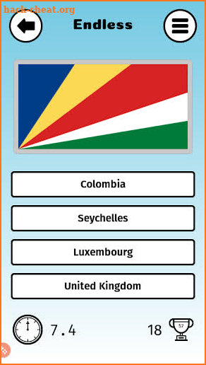 Flagsplosion: A Flag Identifying Endless Quiz screenshot
