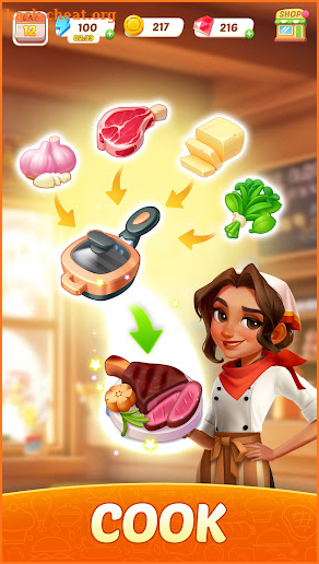 Flambé: Merge & Cook screenshot