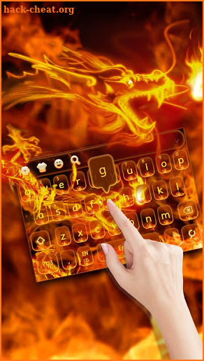 Flame Dragon Keyboard Theme screenshot