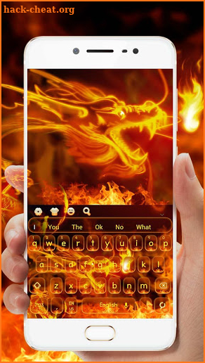 Flame Dragon Keyboard Theme screenshot