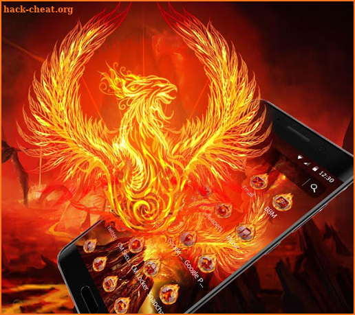 Flame Fire Phoenix Theme screenshot