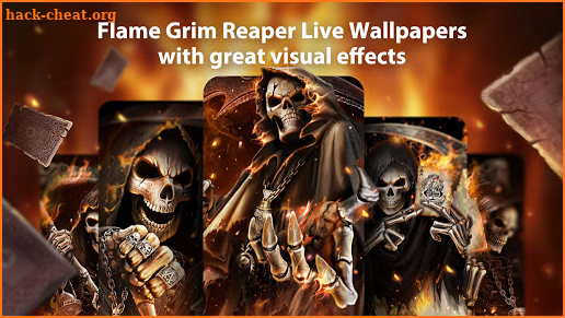 Flame Grim Reaper Live Wallpaper & Launcher Themes screenshot