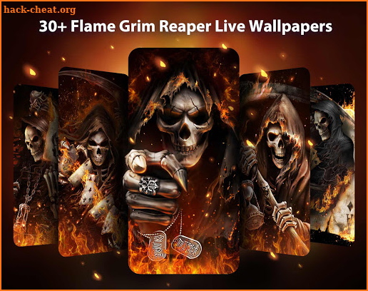 Flame Grim Reaper Live Wallpaper & Launcher Themes screenshot