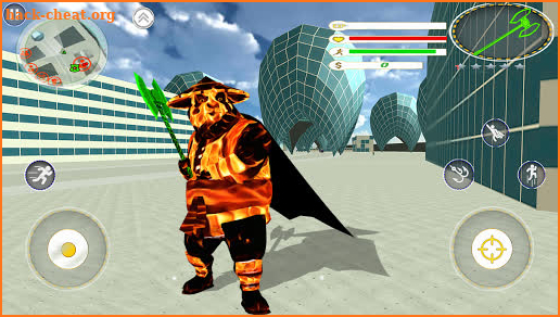 Flame Panda Rope Hero - Super Gangster Panda screenshot