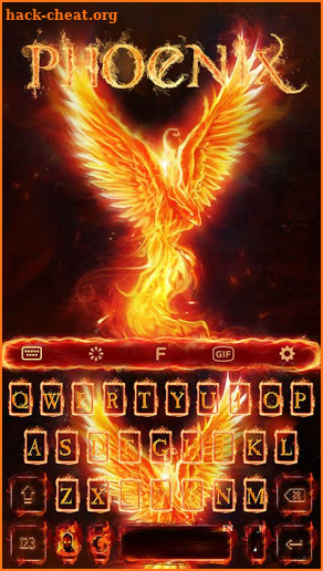 Flame Phoenix Keyboard Theme for Android screenshot