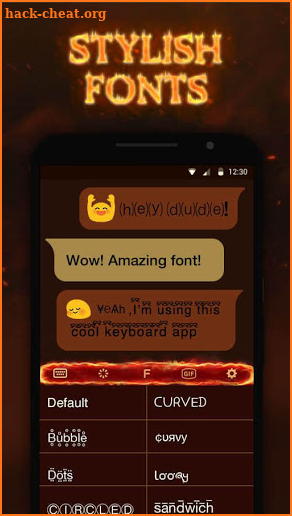 Flame Phoenix Keyboard Theme for Android screenshot