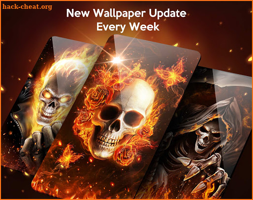 Flame Skull Live Wallpaper Themes screenshot