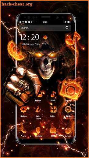 Flame Skull Live Wallpapers screenshot