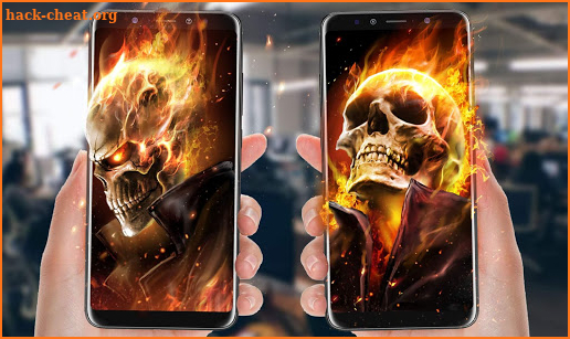 Flame Skull Wallpaper Themes screenshot