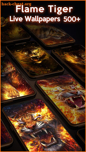 Flame Tiger Live Wallpaper screenshot