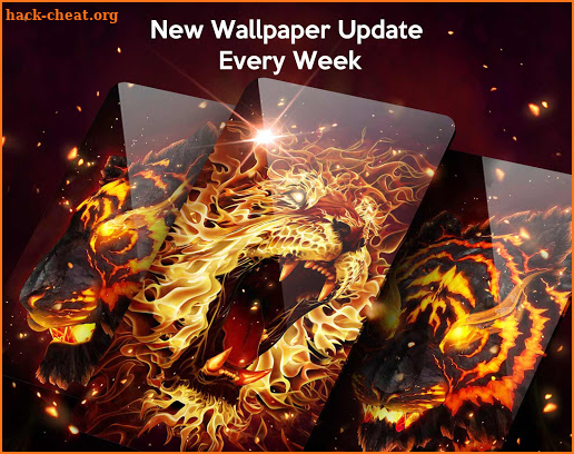 Flame Tiger Live Wallpapers Themes screenshot