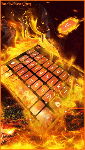Flames 3D Live Keyboard Background screenshot
