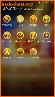 Flaming blood basketball APUS stylish theme screenshot