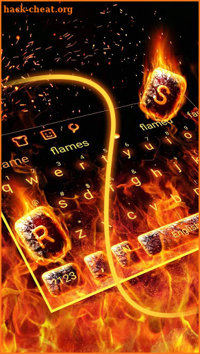 Flaming Fire keyboard screenshot