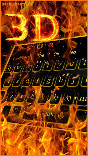 Flaming Fire Live Keyboard screenshot