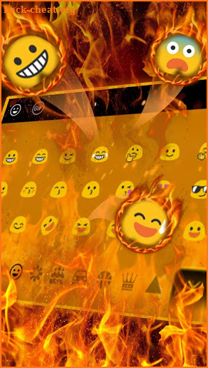 Flaming Fire Live Keyboard screenshot