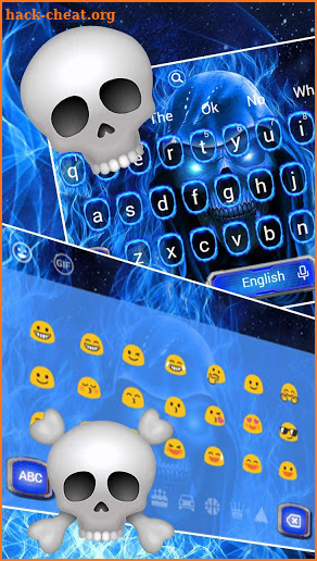 Flaming Grim Reaper Keyboard Theme screenshot