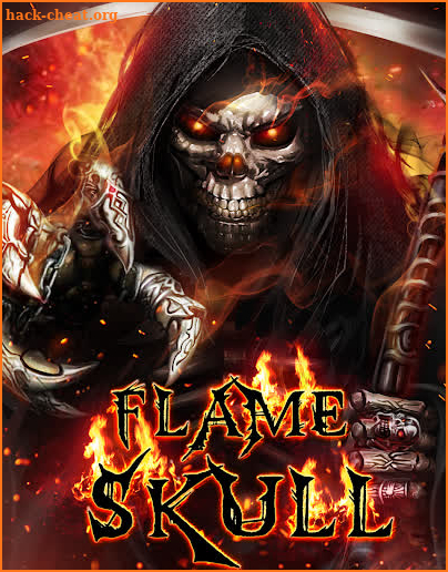 Flaming Grim Reaper Live Wallpaper screenshot