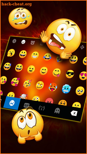 Flaming Lion Keyboard Background screenshot