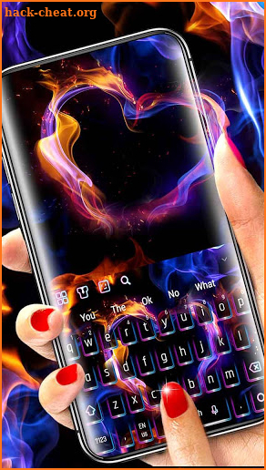 Flaming Love Keyboard screenshot