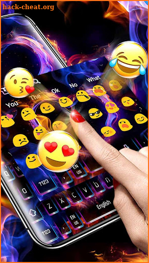 Flaming Love Keyboard screenshot