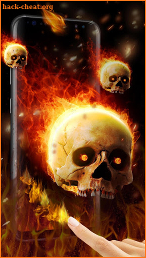 Flaming Skull Live Wallpaper for Free screenshot