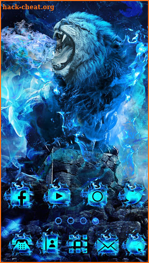 Flaming Wild Lion Themes Live Wallpapers screenshot