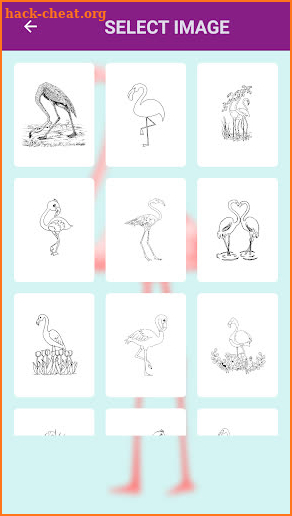 flamingo flying coloring book screenshot