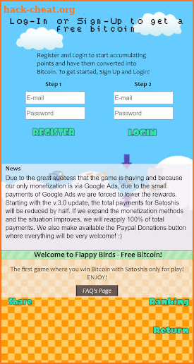 Flappy Bitcoin Free - First Bitcoin Game screenshot