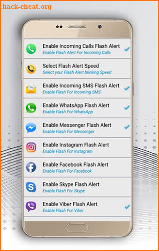 Flash Alert : Call & Sms screenshot