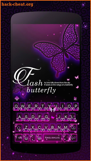 Flash Butterfly Keyboard Theme screenshot