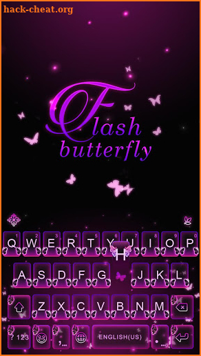 Flash Butterfly Keyboard Theme screenshot
