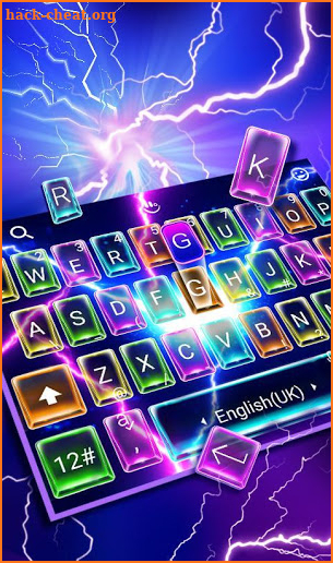 Flash Color Lighting Keyboard Theme screenshot