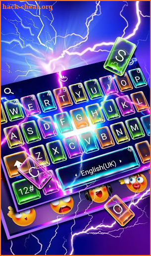 Flash Color Lighting Keyboard Theme screenshot