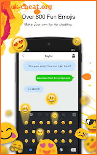Flash Emoji Keyboard & Themes screenshot