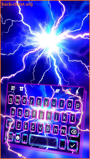 Flash Lightning Keyboard Theme screenshot