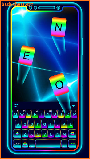 Flash Neon Color Keyboard Theme screenshot