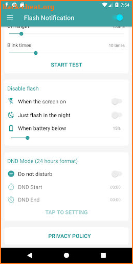 Flash Notification - Flash on Call and SMS screenshot