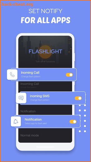 Flash on call sms: flash alert & led flash screenshot