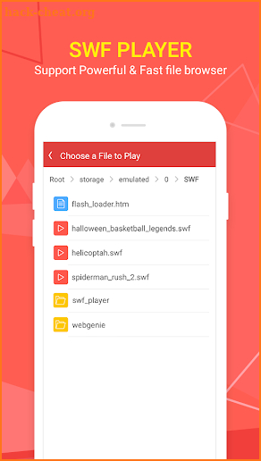 Flash Player For Android - Flash Browser screenshot