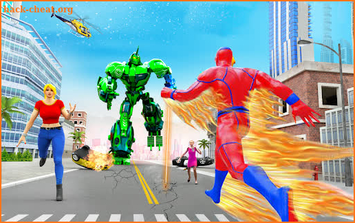 Flash Speed Hero Police Flying Superhero Games screenshot