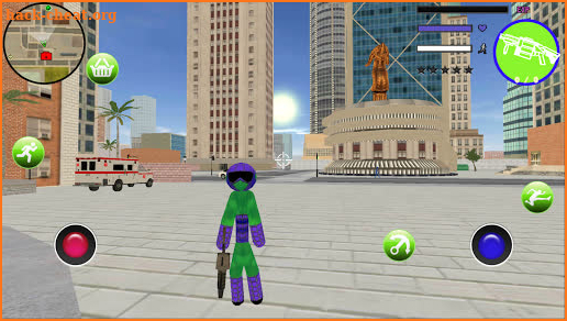 Flash Speed Stickman Rope Hero Real Robot screenshot