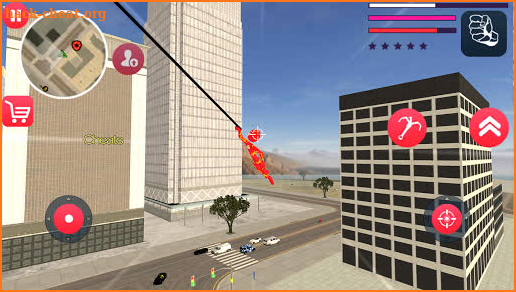 Flash Stickman rope hero - Speed Gangster Hero screenshot