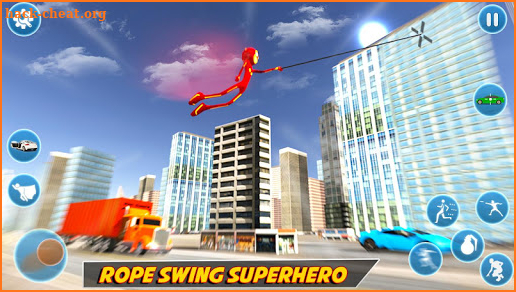 Flash Stickman Rope Hero – Speed Hero Crime City screenshot